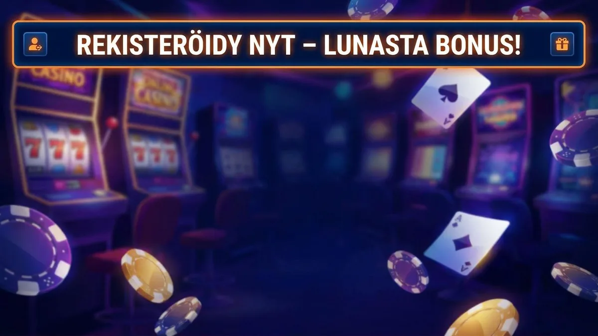 Rekisteröidy bonuksen kanssa